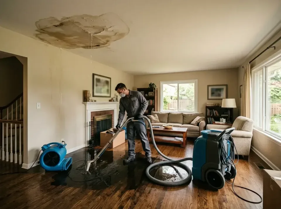 attic-pipe-burst-ceiling-drip-008 — frequently asked questions, Water Damage Restoration & Carpet Care in Wind Gap, PA